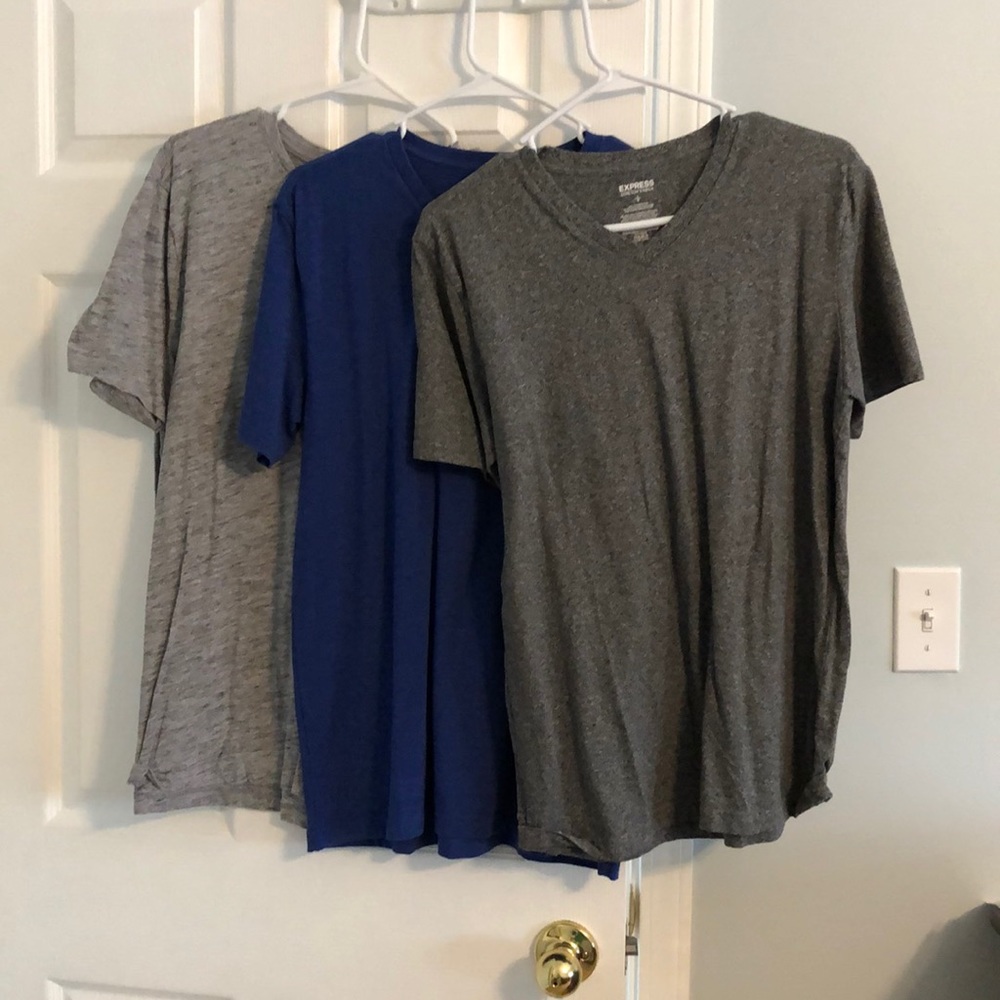 3 large express tees $16